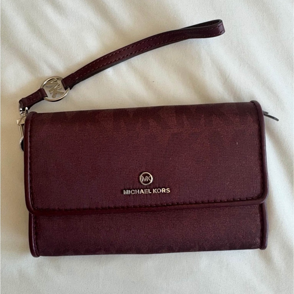 Michael Kors Dark Red Wristlet